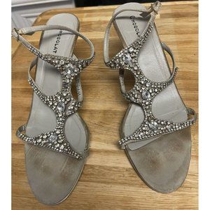 Heels, Women's Party Shoes Size 9.5  (EU41) Rhinestone Gems - Brand: Chocolat